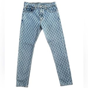 Levi’s 512 Skinny Jeans Checkered Pattern